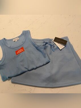 Light Blue Tank and Skirt with Orange War Eagle Patch